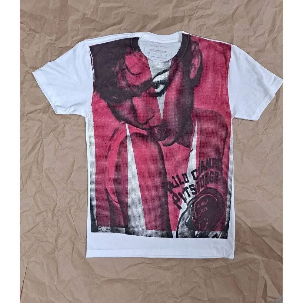 Prince Peter "World Champs" Printed Long Tee White Pink Small